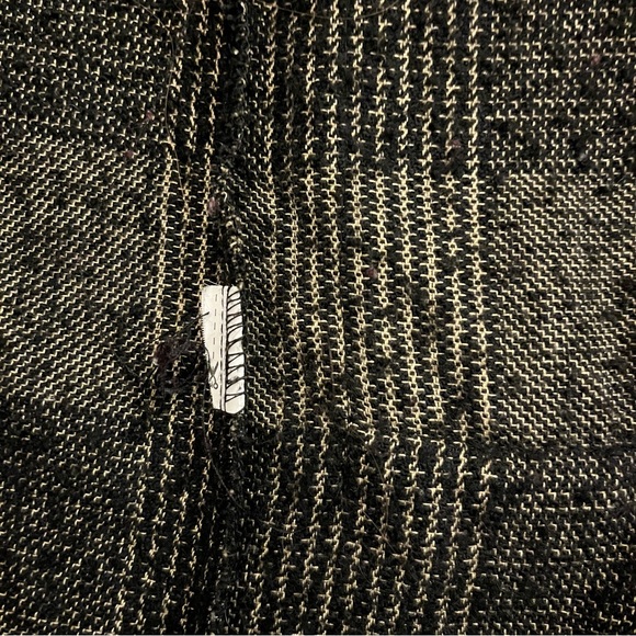 Zara plaid Vest Overcoat with lapel neck and faux fur pockets, size S - Picture 8 of 11